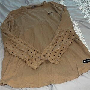 Pink Dolphin Tan Long Sleeve with Star Accents